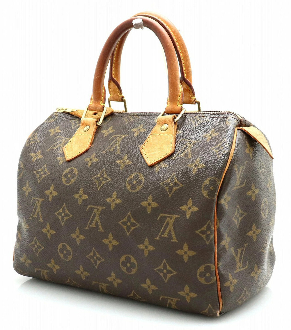 Louis Vuitton Speedy Handbag Boston Bag Monogram Brown